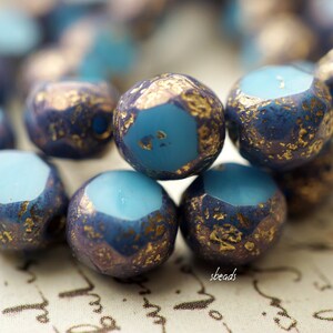 NEU.. Winter Himmelblau, Czech Beads, Beads, 84-4sa