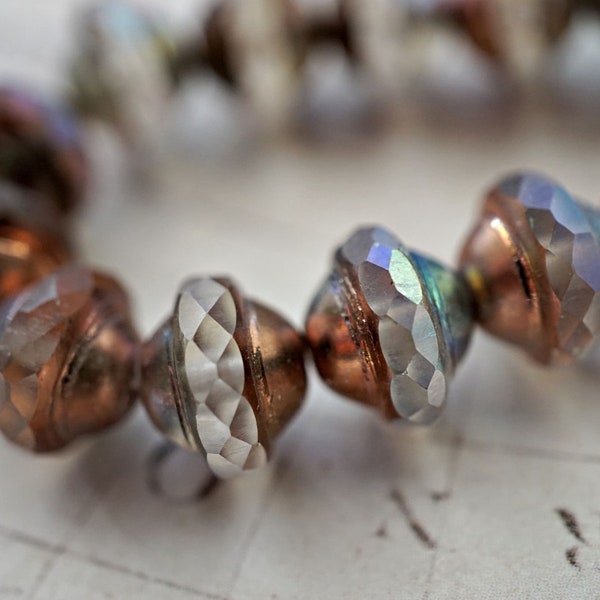 NEW Copper Saucer, Saucer Beads, Czech Beads, Beads, 210-4sa