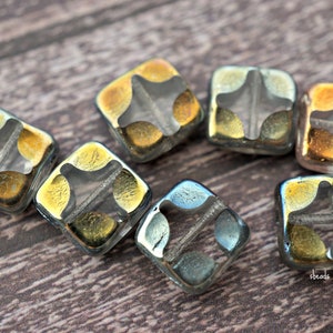 lastones Artsy Squares, Square Beads, Czech Beads, Beads, 48-3sa