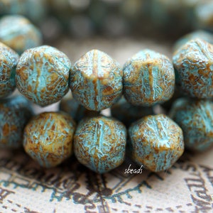 FREE SHIPPING Patina Bliss, Czech Beads, Beads, 55-1sa