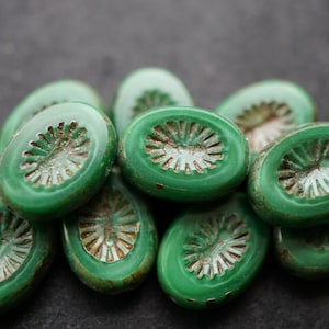 Spring Oval, Oval Beads, Czech Beads, Beads