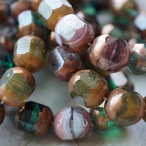 FREE SHIPPING Fall Mosaic, Czech Beads, Beads, 93-2sa, 99-3sa