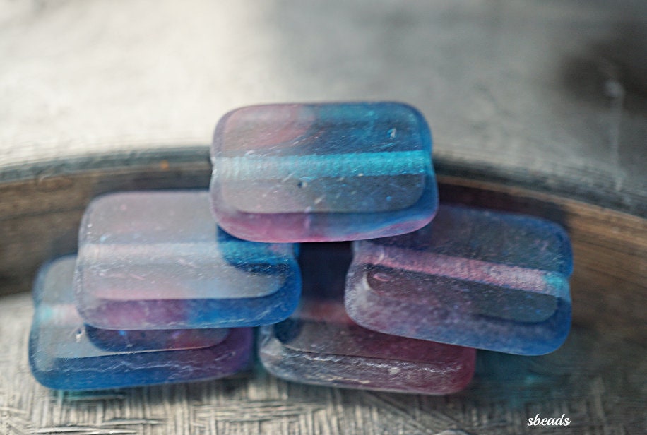 NEW Aurora Bliss, Rectangle Beads, Czech Beads, 184-2sa