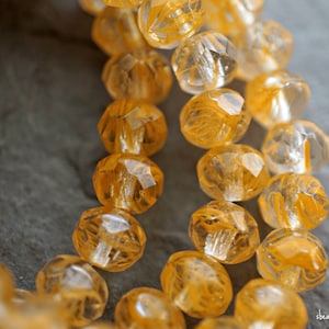 NEW.Fall Butterscotch, Rondelle Beads, Czech Beads, 13-2sa
