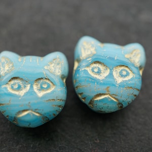 FREE SHIPPING My Kitty, Czech Beads, Animal Beads, Beads, 138-1sa