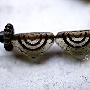 FREE SHIPPING Picasso Triangles, Triangle Beads, Czech Beads, Beads, 43-5sa