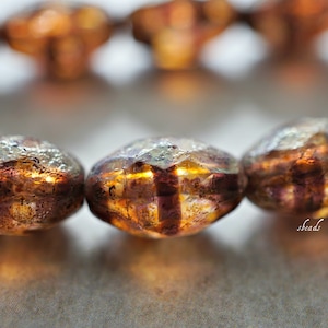 BACK IN STOCK. Pretty Topaz , Czech Beads, Beads, 97-4sa