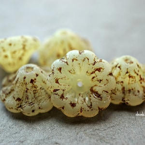 Bell Flowers, Flower Beads, Czech Beads, Beads, 132-1