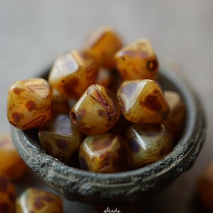 lastones Picasso Brown, Bicone Beads, Czech Beads, Beads, 123-3sa