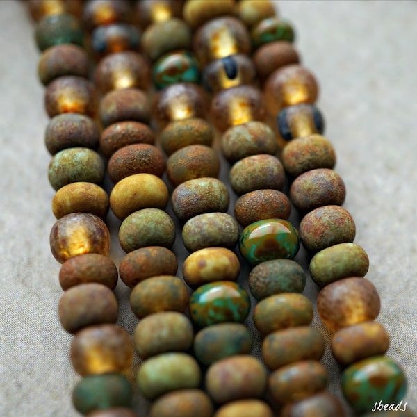 NEW..Aged Picasso, Seed Beads, Seed Beads, Beads, AC2