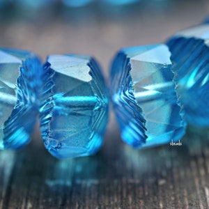 NEW.. Blue Waves, Czech Beads, Beads, 130-4sa