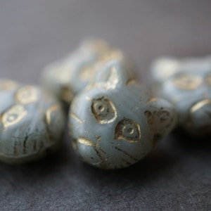 FREE SHIPPING My Kitty, Czech Beads, Animal Beads, Beads, 115-1sa