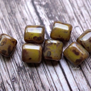 FREE SHIPPING Picasso&#39;s Barrels, Barrel Beads, Czech Beads, Beads, 152-4sa