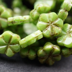 FREE SHIPPING Spring Boutique, Flower Beads, Czech Beads, Beads, 157-1sa, 161-4sa