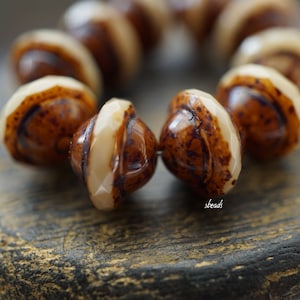 FREE SHIPPING Classy White, Saucer Beads, Czech Beads, Beads