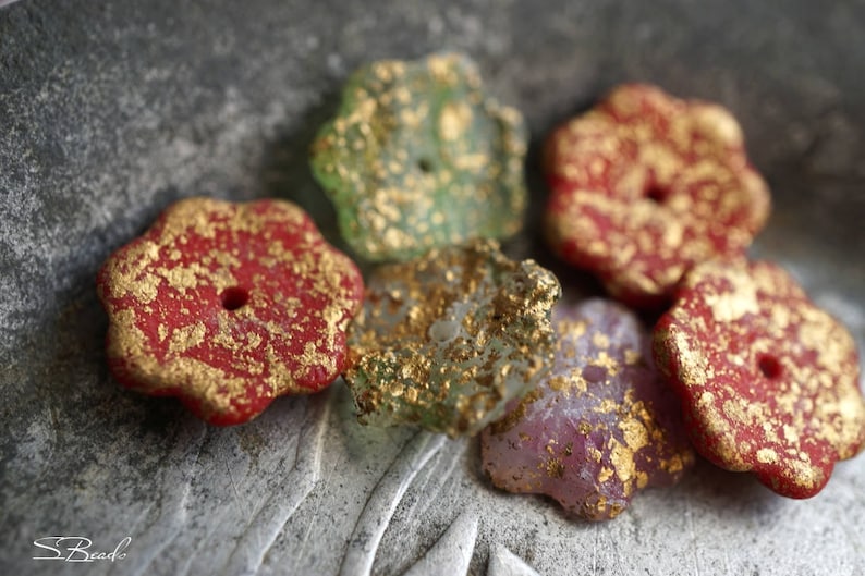 Flower Beads Czech Beads Boutique of Flowers Beads 50-1s