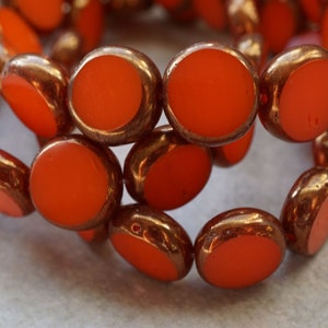 NEW Fiery Spring, Coin Beads, Czech Beads, Beads, 108-4sa