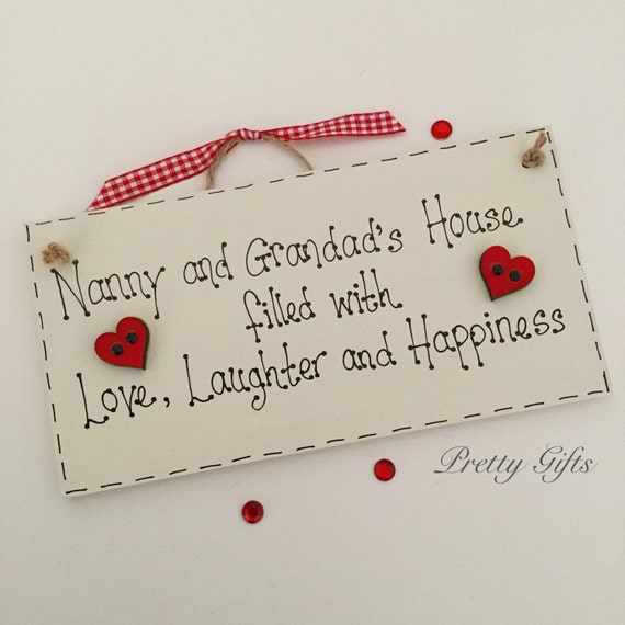 Grandmas Shed Plaque Nannys House Sign Nannys Garden Sign Mothers Day Gifts