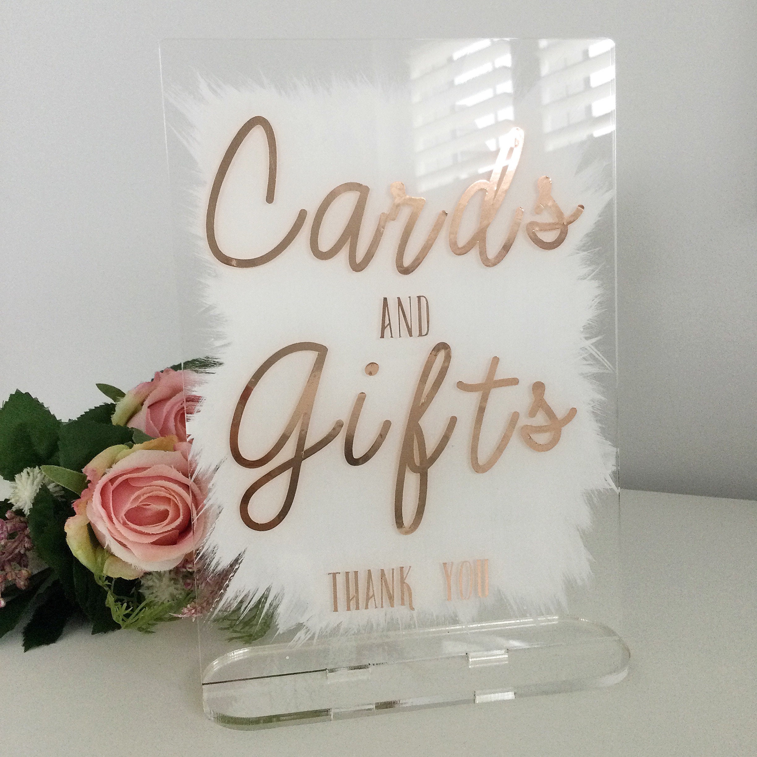 Wedding cards and gifts sign acrylic wedding sign wedding