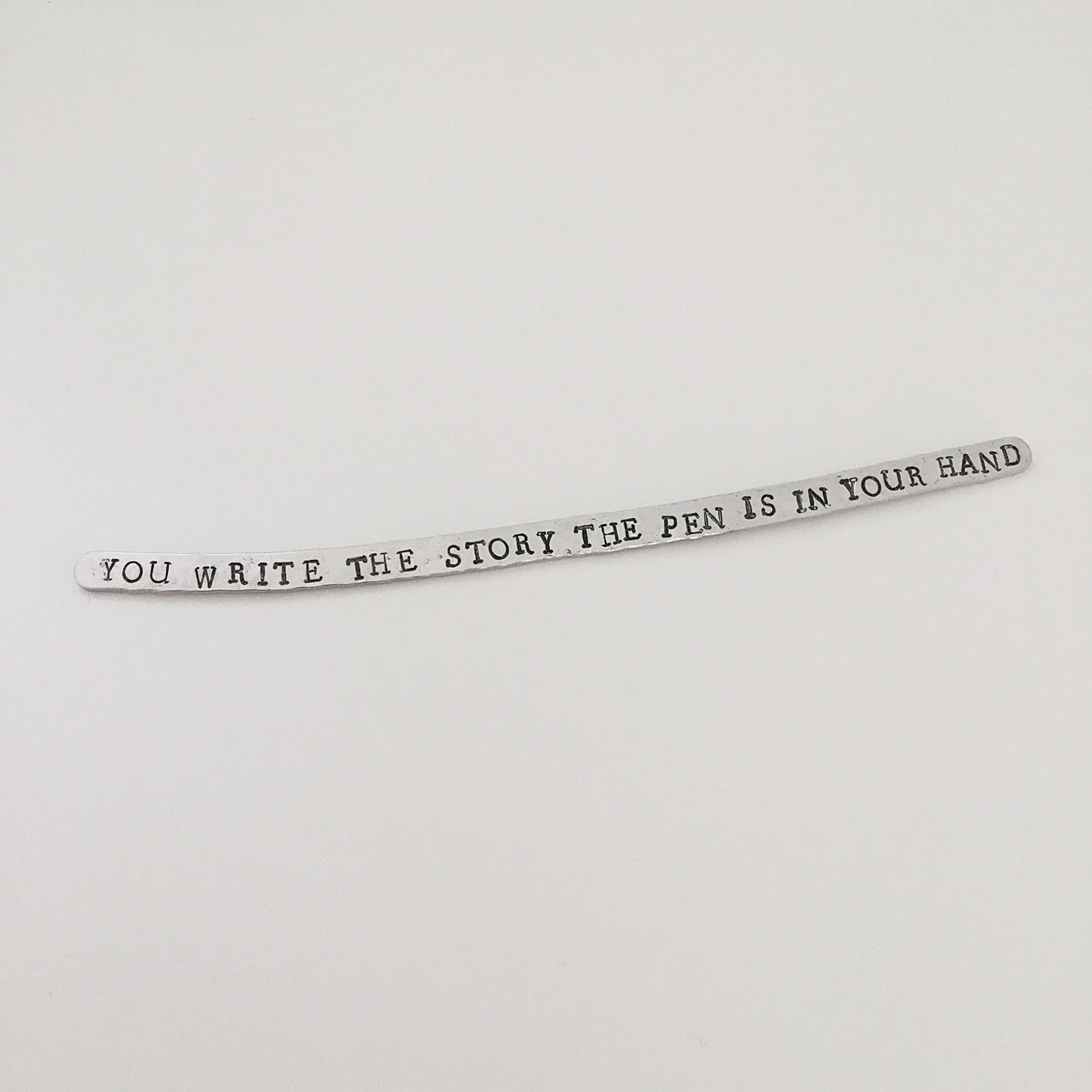 Nieuw begin geschenk mantra bangle citaat bangle Etsy