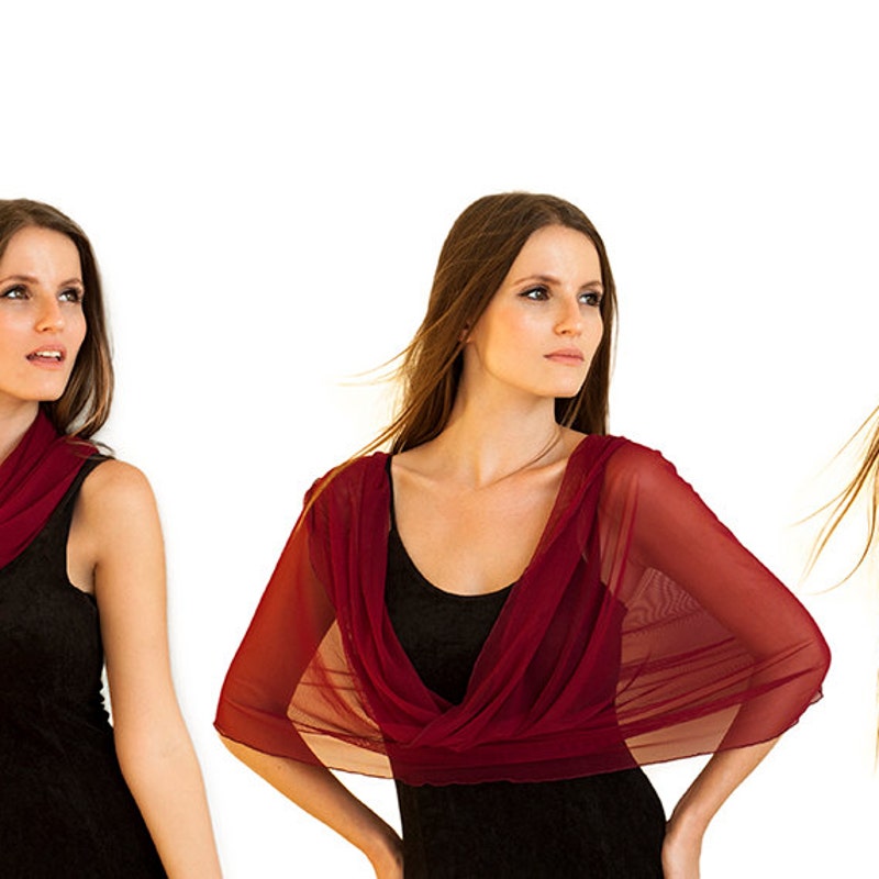 burgundy plaid shawl