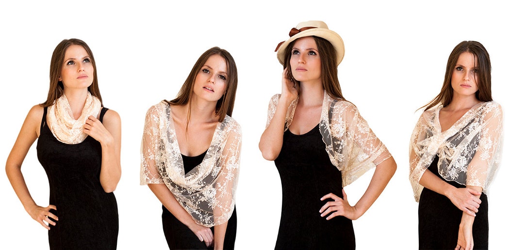 convertible short shawl