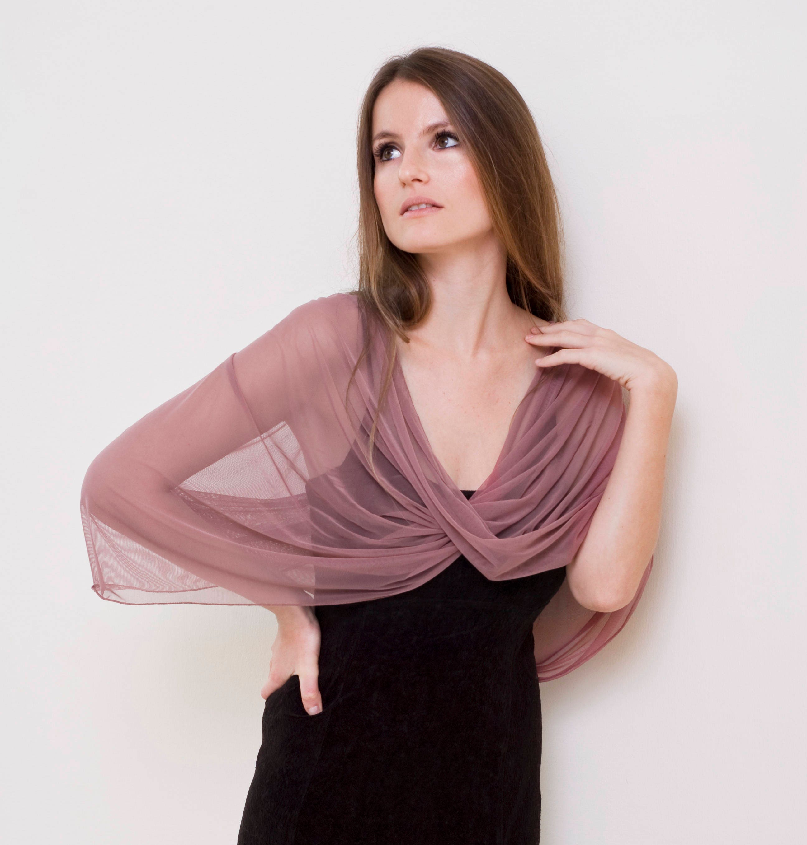 wearing shawls wraps