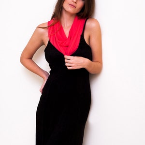 Plus Size Coral Sheer Shawl With 4 Wearing Options - Shawl, Shrug, Crisscross And Infinity Scarf, Women Fashion, Coral Shawl, Loop Shawl