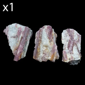 Pink Tourmaline in Matrix - 50 - 70g Natural Rough Specimen