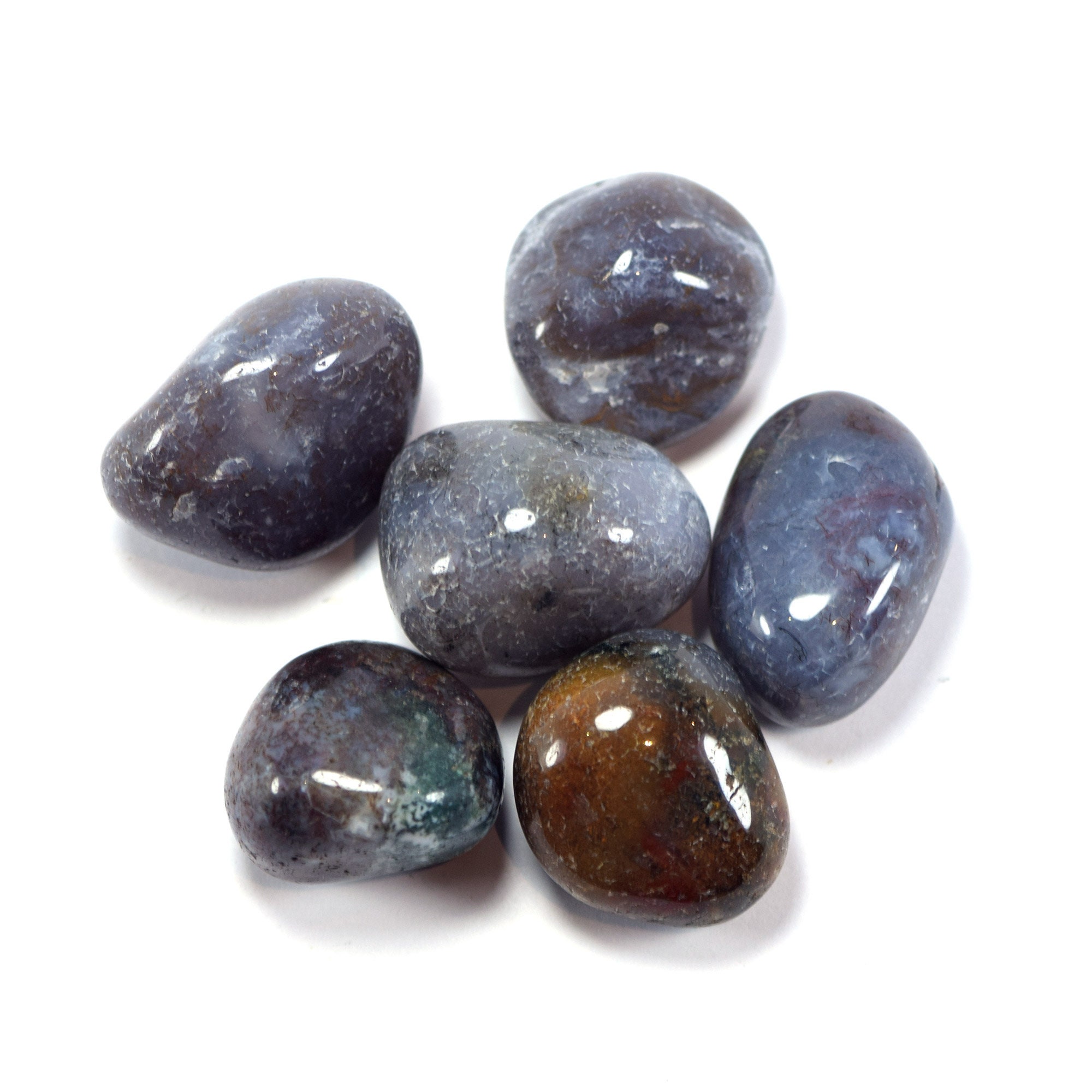 Pink Moss Agate 50g Natural Tumbled Lot | Etsy