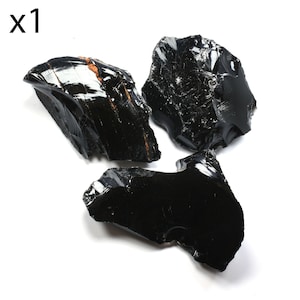 Black Obsidian - 130 -175g Natural Rough Specimen