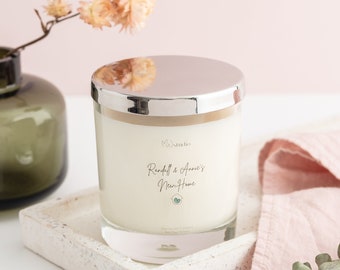 Personalised New Home Candle (with engraved lid)