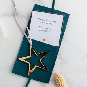 New Job Star Decoration | Gift for friend or family member starting a new job | Engraved Star | Personalised Star |