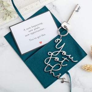 New Job &#39;You Got This&#39; Keyring | Positive Keyring | You Got This