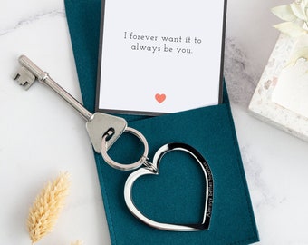 Heart Keyring for Him