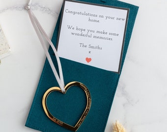 New Home Heart Decoration | Housewarming Gift | Engraved Heart | Personalised Heart | New Home Gift | Gift for friend's new home