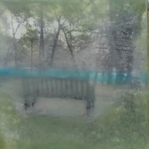 Benediction - Bench - Original Encaustic Art