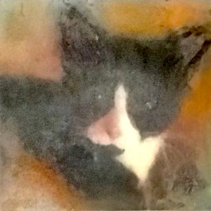 Custom Pet Portrait from Your Photo - Mixed Media Encaustic on Wood - three sizes available!
