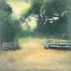 My Shepherd - Gate - Original Encaustic Art