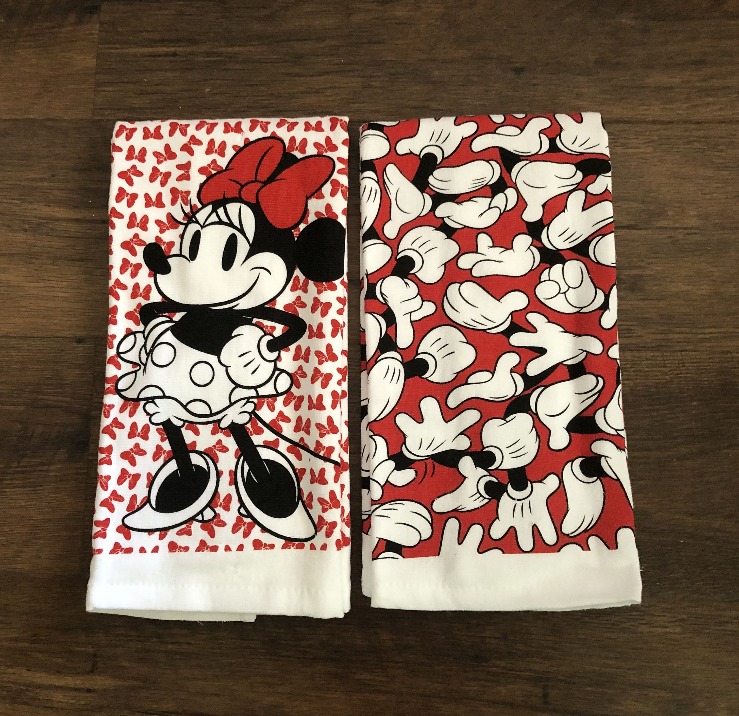 Minnie Mouse & Mickey Mouse Kitchen Towels, From DISNEY. Brand New  Condition 