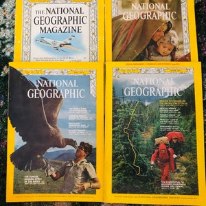 Vintage National Geographic Magazine, 1959, 1968, 1971