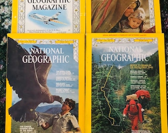 Vintage National Geographic Magazine, 1959, 1968, 1971