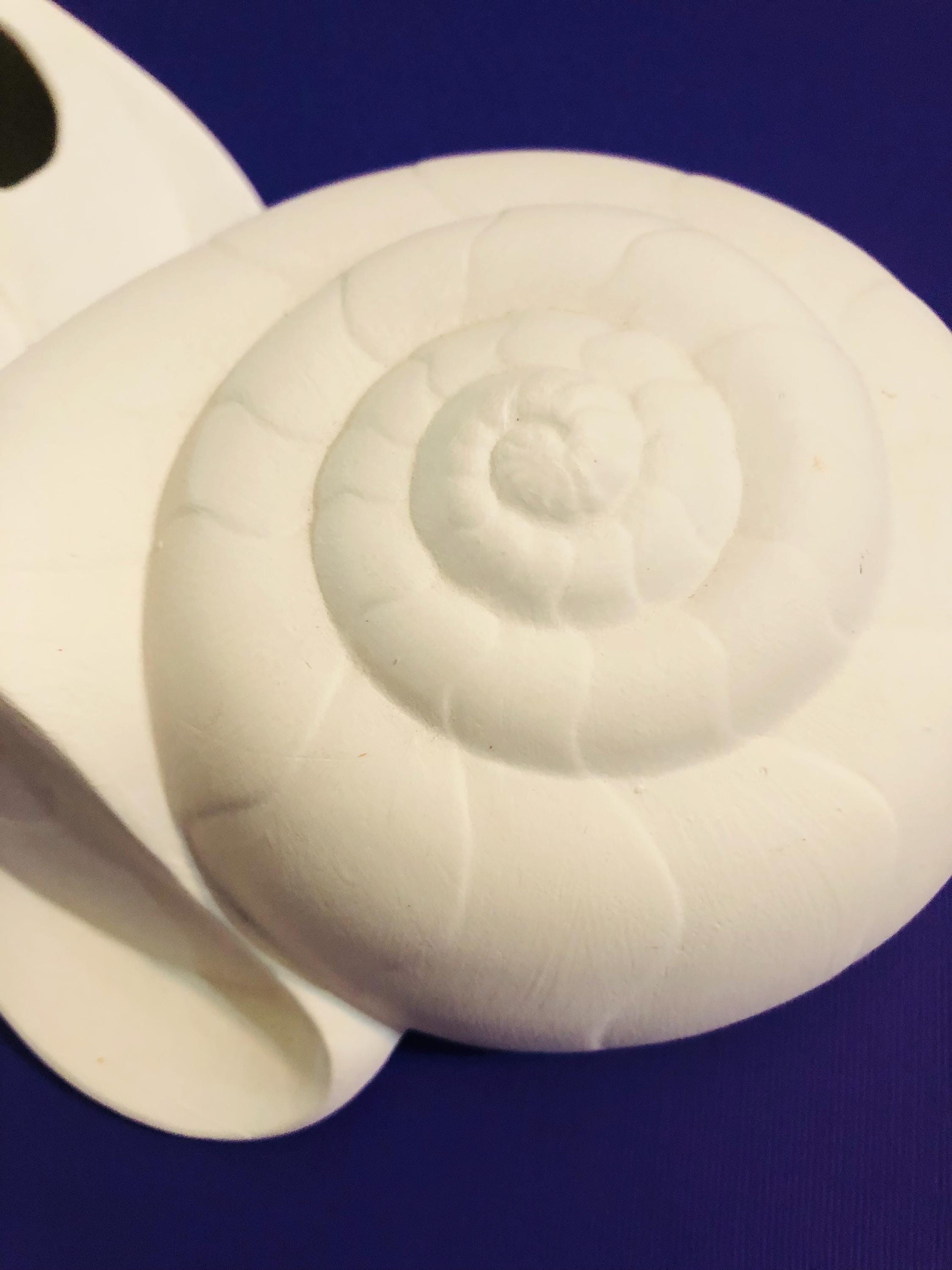 CERAMIC SHELLS Bisque, Ready to Paint or Glaze. Vintage Item From the ...