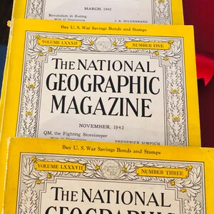 The National Geographic Magazine 1942年1月 NATIONAL GEOGRAPHIC MAGAZINE; VOLUME LXXXII, NUMBER 1; JULY