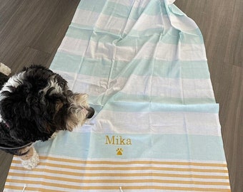 monogram personalized towel , personalized turkish towel ,beach party favor