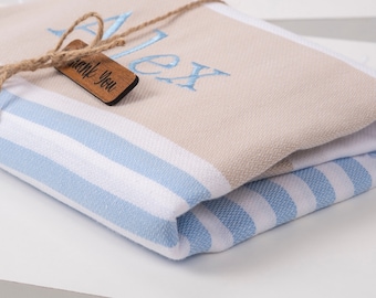 bridal party wrap, monogram beach favor ,wedding party