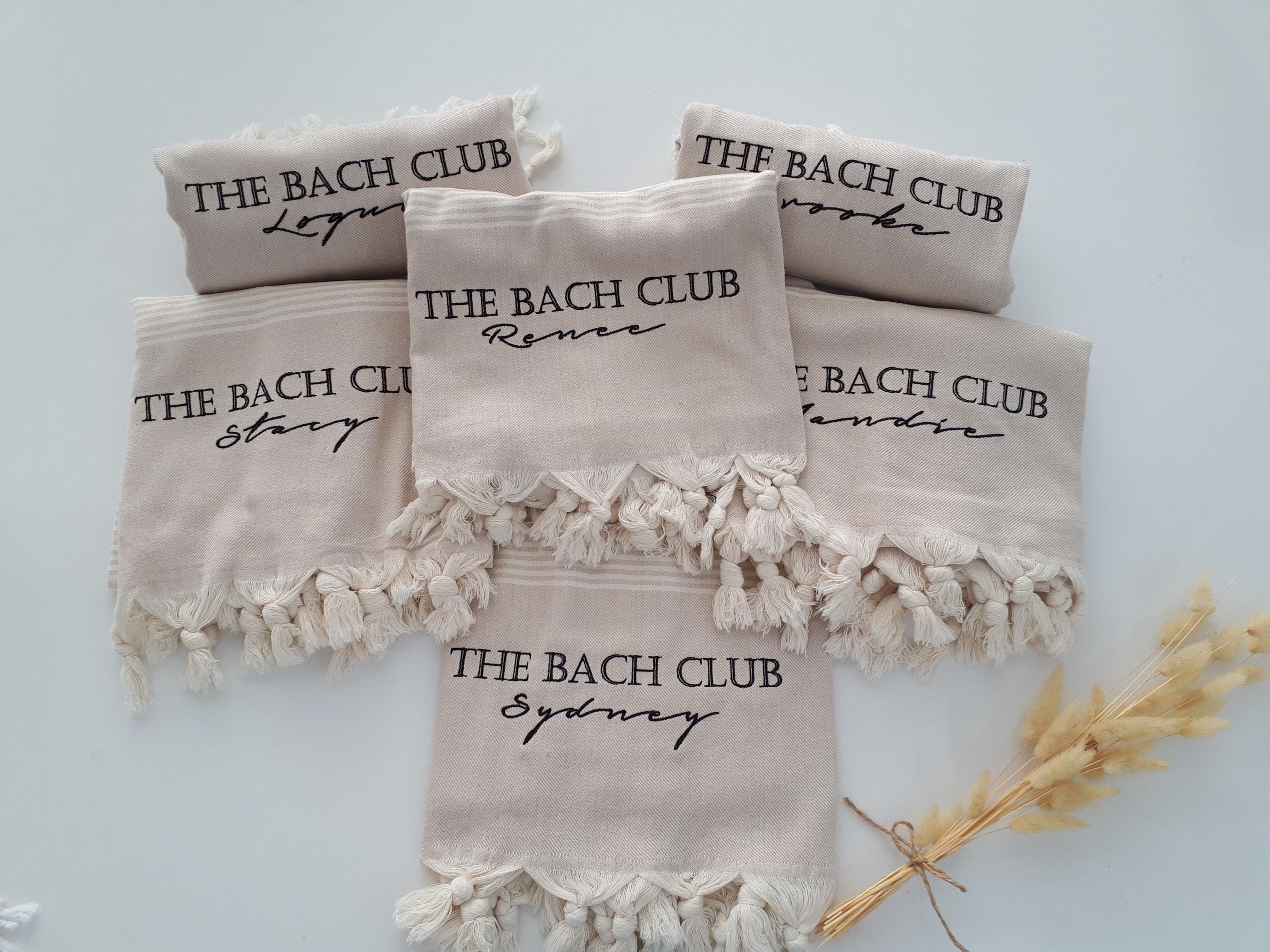 Bachelorette Party Favor , Personalized Beach Towel for Bridesmaid