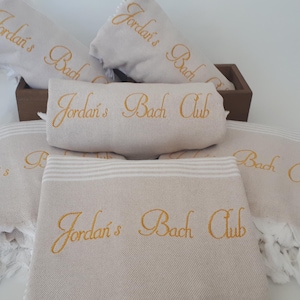 Turkish beach towel , Personalized custom bridesmaid gift image 13