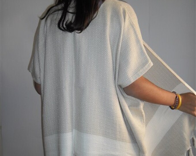 SALE Turkish Towel Bathrobe Turkish Beach Boho Poncho Etsy