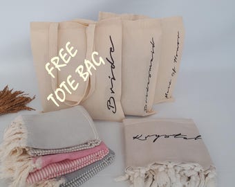 Toalla de playa personalizada con bolsa de tela gratis